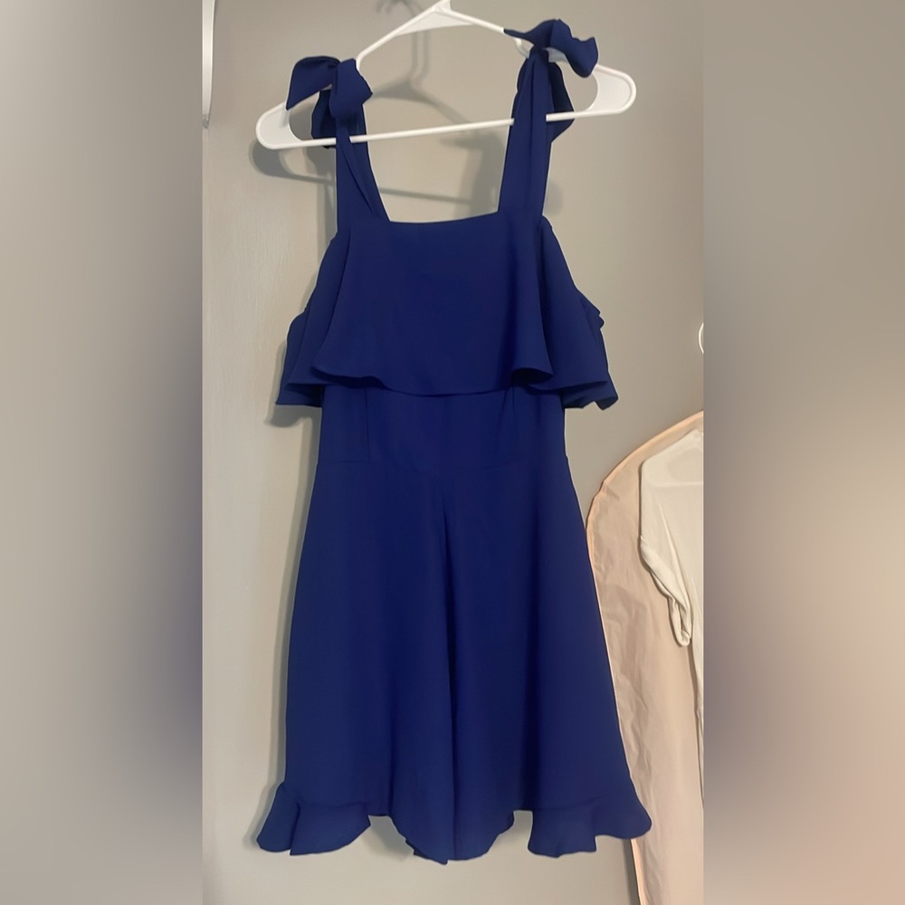 Lea & Viola Royal Blue Ruffle Romper